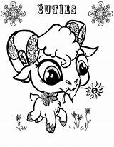 Coloring Goat Pages Cute Big Baby Animal Eyed Drawing Color Printable Mountain Animals Sheets Print Getcolorings Getdrawings Disney Colorings Kids sketch template