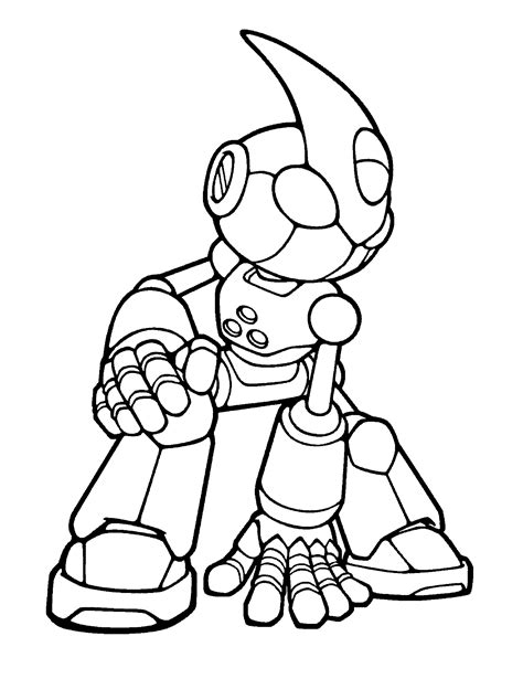 robot sonic pages coloring pages