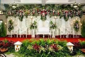 bunga taman pelaminan pernikahan pernikahan murah resepsi