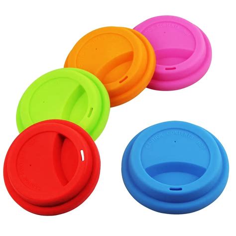 pcset cm eco friendly silicone lids reusable silicone coffee milk cup mug lid cover