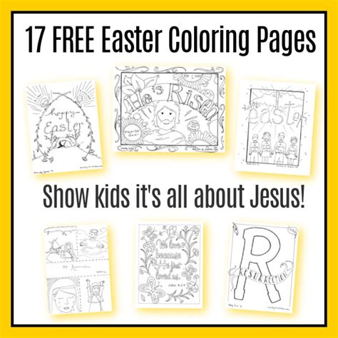 easter coloring pages religious  printables  kids
