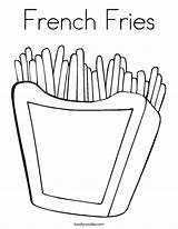 Coloring Fries French Template Noodle Twisty Outline Built California Usa Twistynoodle Print Change sketch template