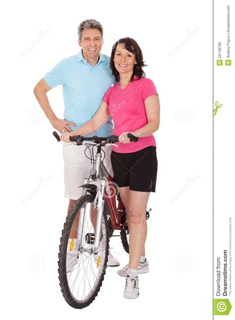Mature Active Couple Doing Sports Stock Image Image Of