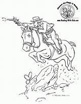 Caballo Cowboys Coloringhome sketch template