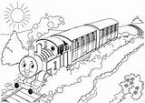 Pages Thomas Coloring Train Halloween Getcolorings Kinkade Color sketch template