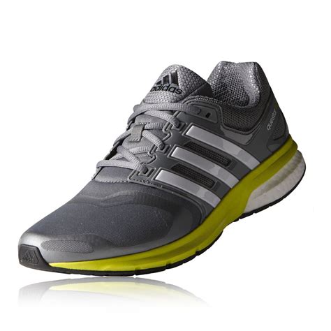 adidas questar boost techfit mens grey cushioned running shoes trainers  ebay