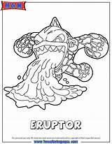 Skylanders Coloring Pages Swap Force Eruptor Fire Printable Serie3 Spitfire Skylander Printables Print Cute Getcolorings Color Book Trap Team sketch template