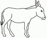 Donkey sketch template