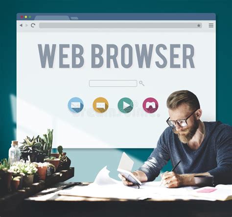generic web browser  page concept stock image image  concept busy