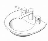 Sink 3d Drawing Bathroom Dwg Model Cad Autocad Designs Getdrawings Drawings sketch template