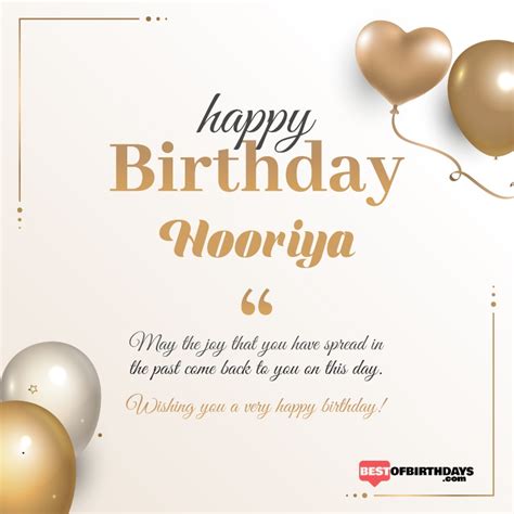 create happy birthday hooriya wishes image     birthday