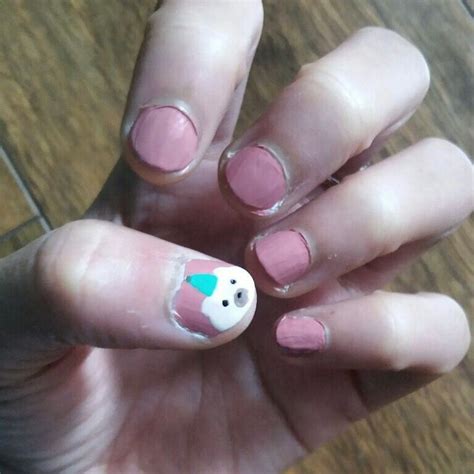 cute bear nail