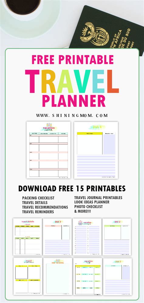vacation planner printable