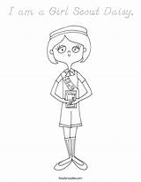 Scout Girl Daisy Am Coloring Built California Usa sketch template