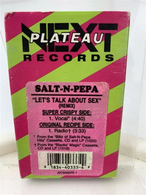 Salt N Pepa Lets Talk About Sex Cassette Single 6 97 Picclick