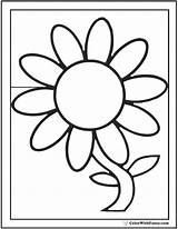 Daisy Coloring Pages Flower Outline Preschool Printable Gerber Color Colorwithfuzzy Single Kids Pdfs Customizable Spring Drawings Clipartmag Getcolorings Choose Board sketch template