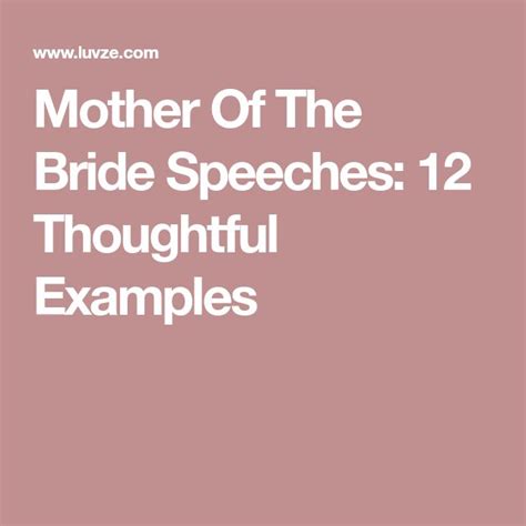 mother of the bride speeches 12 thoughtful examples