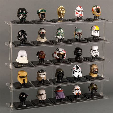 star wars helmets collection display unit