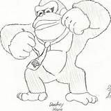 Donkey Kong Drawing Coloring Pages Printable Pencil Sketch Comments Getdrawings Paintingvalley Xcolorings Library Clipart Collection sketch template