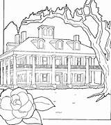 Coloring Pages House Haunted Mansion Adults Big Houses Printable Getcolorings Getdrawings Color Print Colorings Preschoolers sketch template
