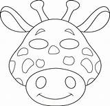 Mask Animal Jungle Templates Masks Printable Giraffe Template Paper Safari Kids Plate Zoo Coloring Freekidscrafts Animals Crafts Cutouts Elephant Pages sketch template