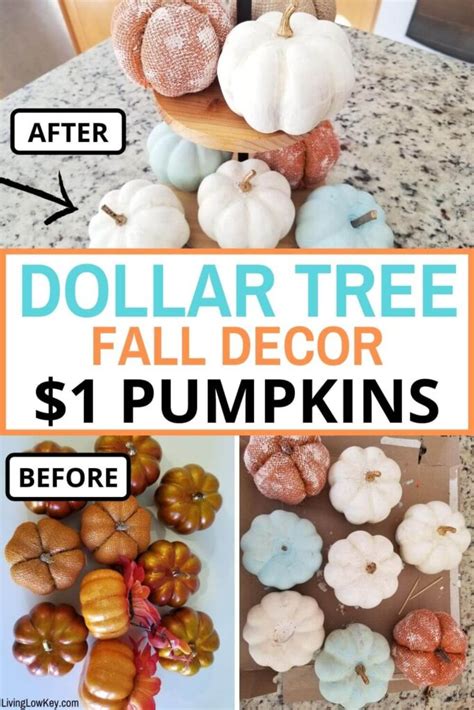 dollar tree pumpkins    fall decor craft