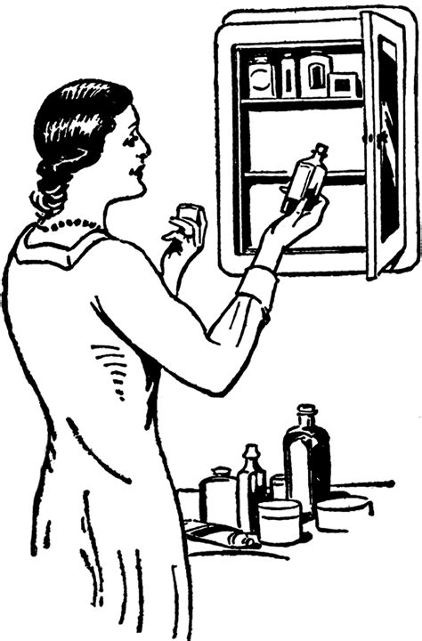 vintage medicine cabinet image the graphics fairy