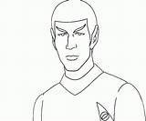 Coloring Star Trek Pages Spock Template Library Books sketch template