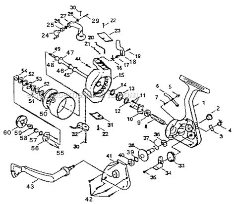 shakespeare  alpha spinning reel ereplacementpartscom