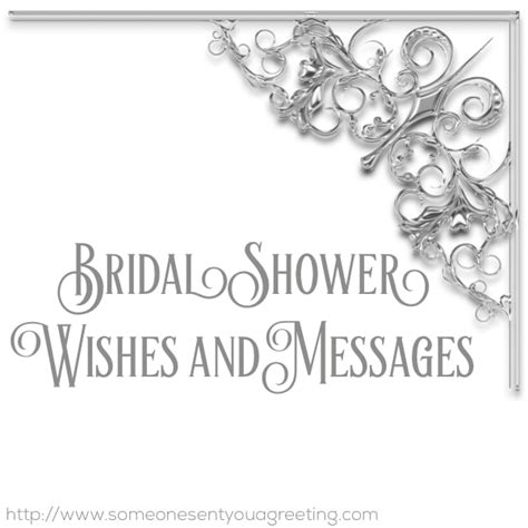 Bridal Shower Wishes And Messages Someone Sent You A