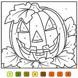 Adult Zahlen Pumpkins Ausmalbilder Printablee sketch template