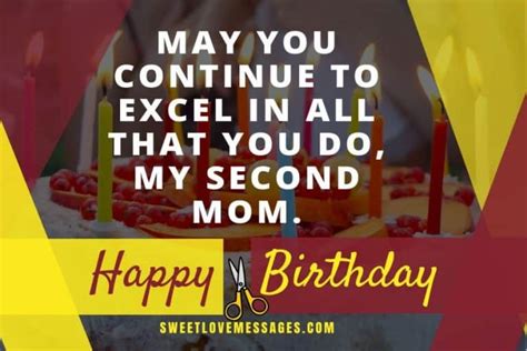 2023 best happy birthday to my second mom wishes sweet love messages