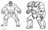 Coloring Pages Hulkbuster Iron Man Hulk Avengers Buster sketch template