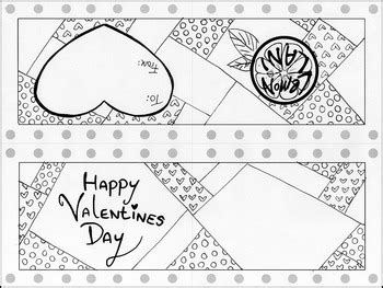 easy black  white valentines day cards  lemon lani tpt