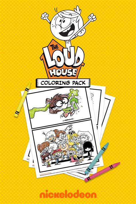 loud house coloring pack nickelodeon parents