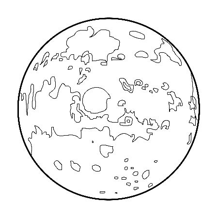 planet mercury coloring pages srxnr  kids sketch coloring page