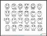 Emotions Faces Emotion Pages Sheets Counseling Smiley Worksheets Printables Coloringhome Language sketch template