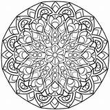 Coloring Pages Mandala Complicated Mandalas Adults Color Printable Colouring Adult Getdrawings Books Colorings Visit sketch template