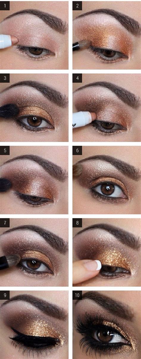 brown eyeshadow tutorials for a more seductive look