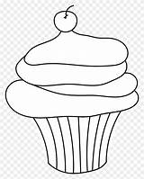 Cupcake Clipart Sundae Coloring Pages Muffin Ice Cream Clip Birthday Happy Kids Outline Line Drawn Transparent Muffins American sketch template