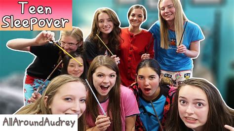 ultimate teen sleepover party with my friends fun party game ideas allaroundaudrey youtube