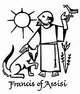 Francis St Clipart Franciscan Coloring Saint Assisi Clip Animals Blessing Drawings Pages Line Clipground Catholic Symbol Getcolorings Francisco Cliparts Saints sketch template