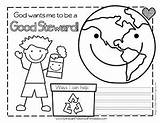 Stewardship Christianpreschoolprintables sketch template