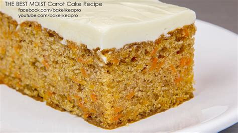 moist carrot cake recipe youtube