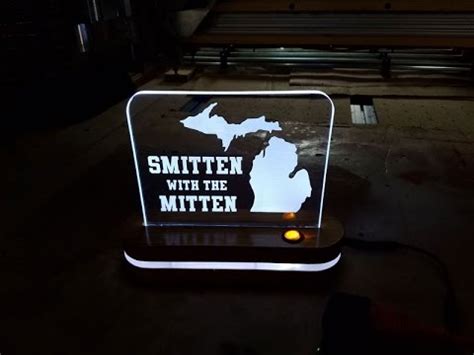 led edge lit acrylic signs   cnc youtube