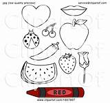 Red Coloring Color Book Illustration Bnp Studio 2021 sketch template