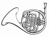 Horn Instruments Corno Francese Psf Commons Horns Strumenti Musicali Clip Tromba Horner sketch template