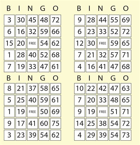 bingo calling cards    printables printablee