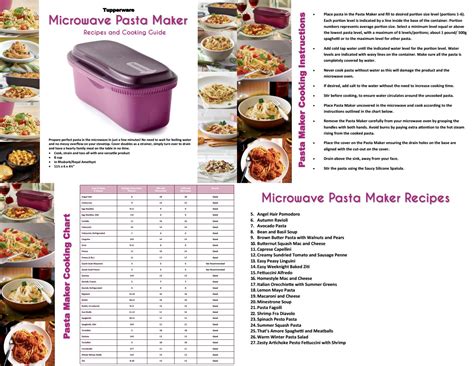 tupperware pasta maker recipes  cooking gude   tw consultant