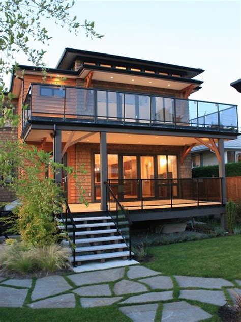 stunning glass balcony house design ideas
